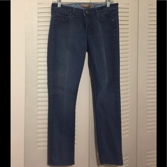 PAIGE SKYLINE SKINNY BLUE DENIM JEANS STRETCH 27 - Picture 1 of 4